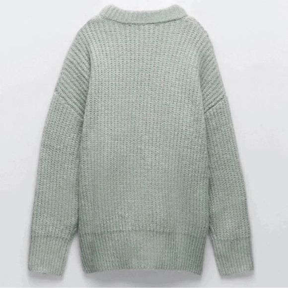 NWT ZARA Patch Pocket Knit Jacket Blogger Fav. Essential - Picture 6 of 8